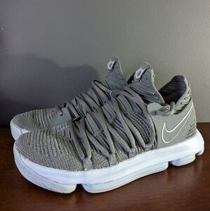 NIKE KD 10 Wolf Grey Kevin Durant Basketball Sneaker Shoes